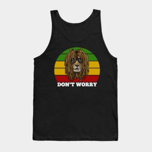 Don't Worry, Jamaica, Rasta African Lion Tank Top